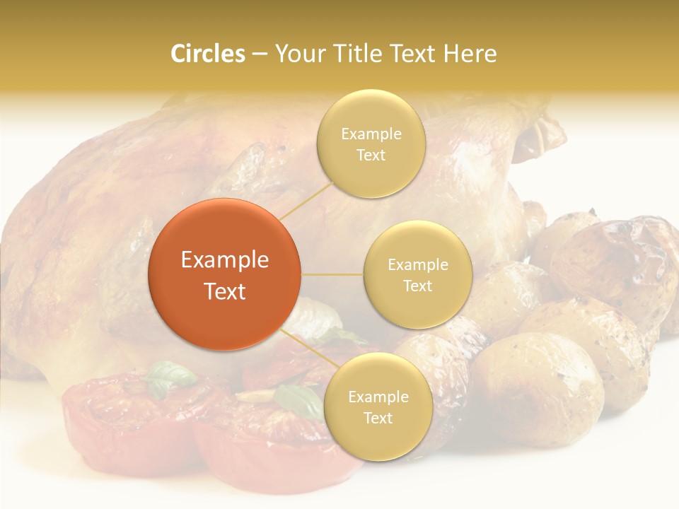 Meat Isolated Basil PowerPoint Template