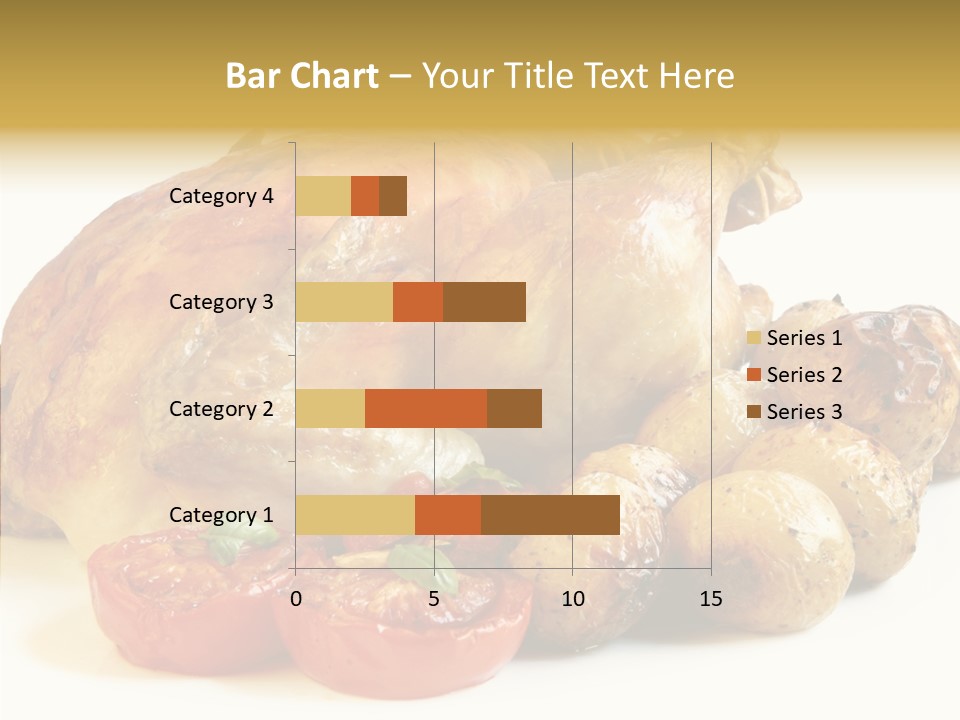 Meat Isolated Basil PowerPoint Template
