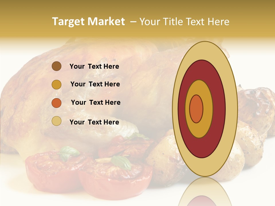 Meat Isolated Basil PowerPoint Template