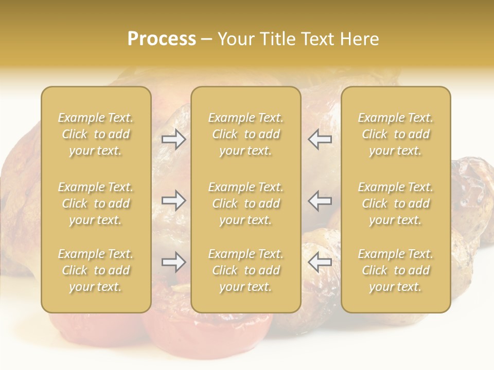 Meat Isolated Basil PowerPoint Template