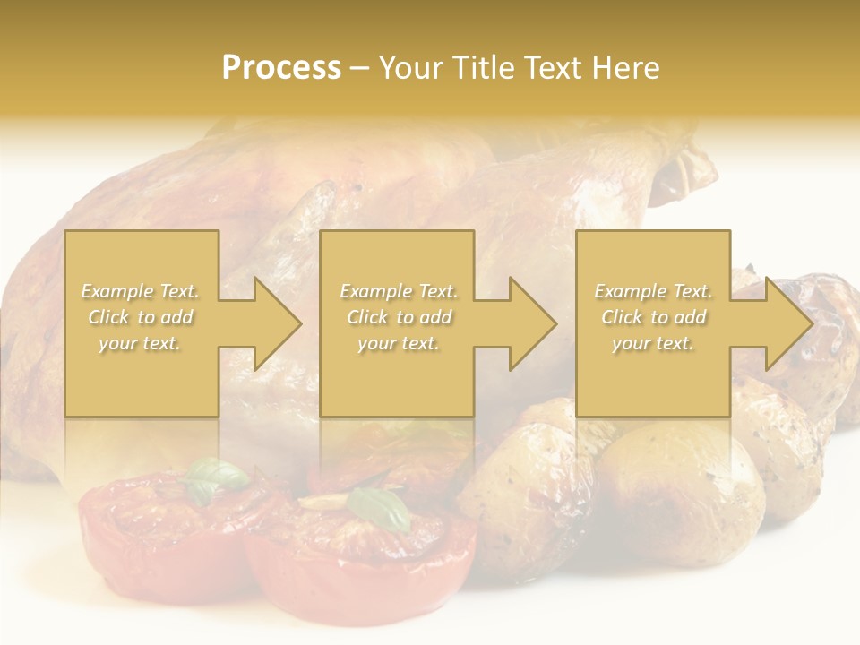 Meat Isolated Basil PowerPoint Template