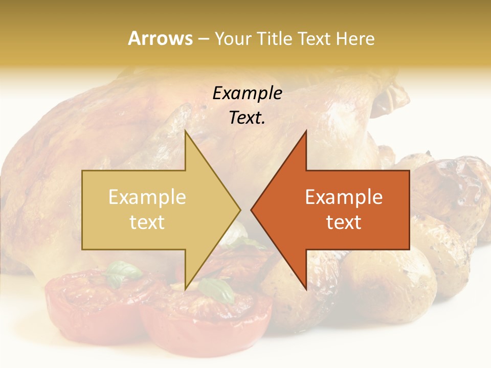 Meat Isolated Basil PowerPoint Template