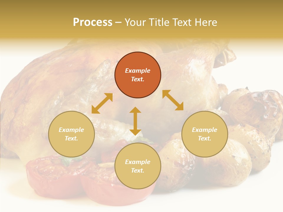 Meat Isolated Basil PowerPoint Template