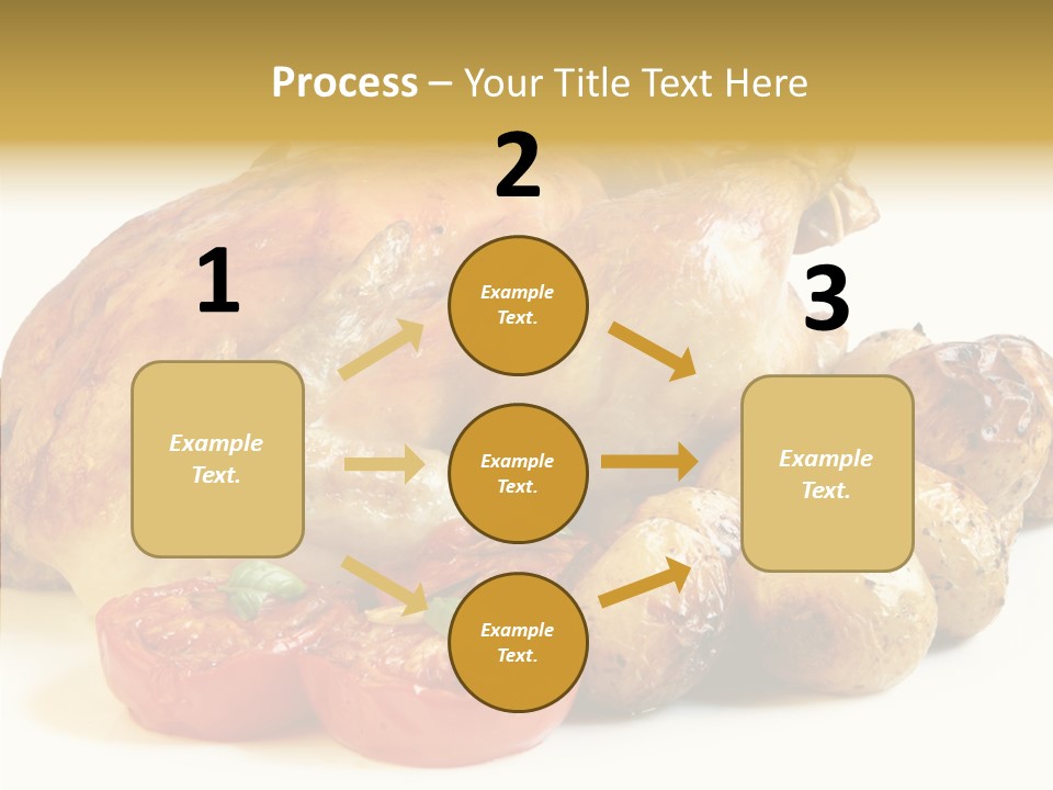 Meat Isolated Basil PowerPoint Template