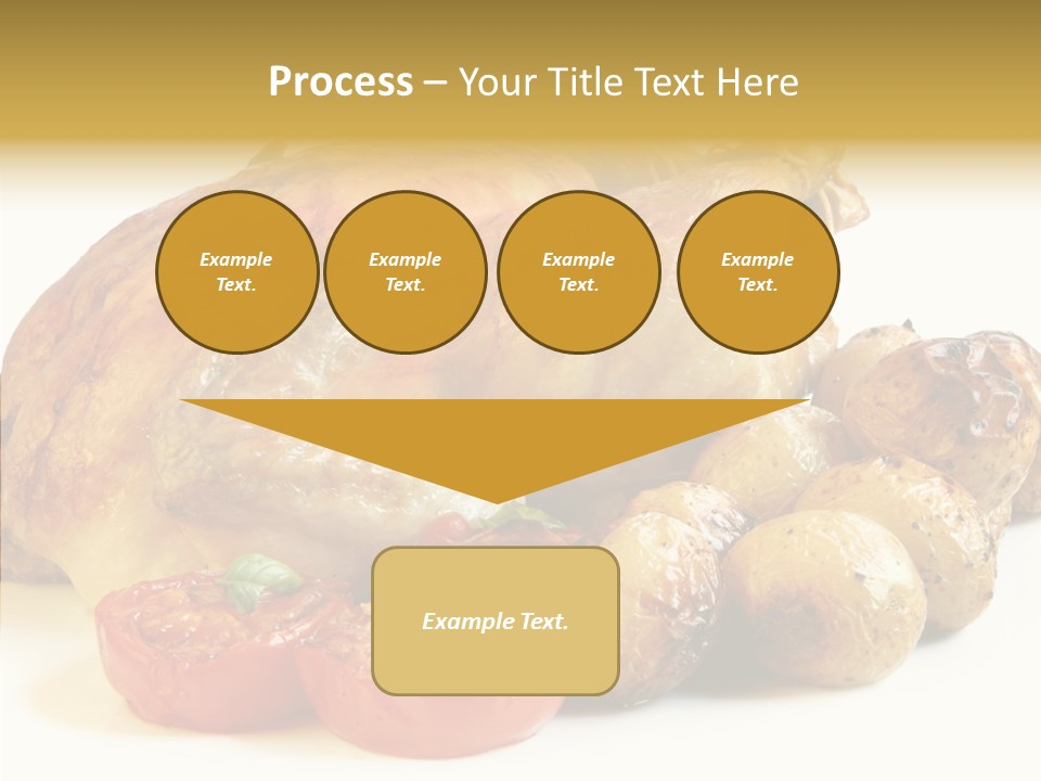 Meat Isolated Basil PowerPoint Template