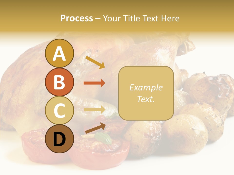 Meat Isolated Basil PowerPoint Template