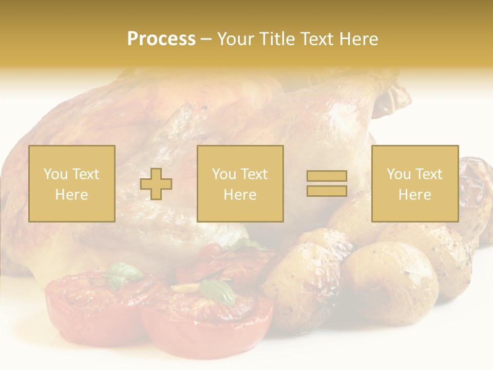 Meat Isolated Basil PowerPoint Template