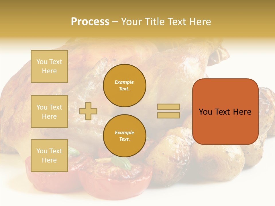 Meat Isolated Basil PowerPoint Template