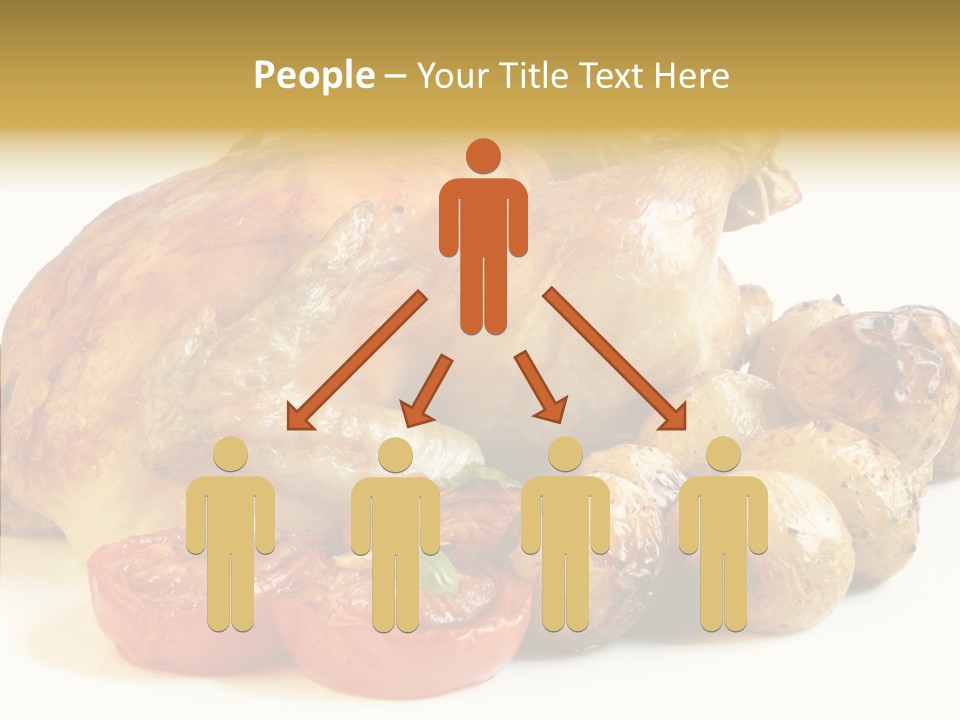 Meat Isolated Basil PowerPoint Template