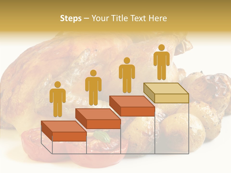 Meat Isolated Basil PowerPoint Template
