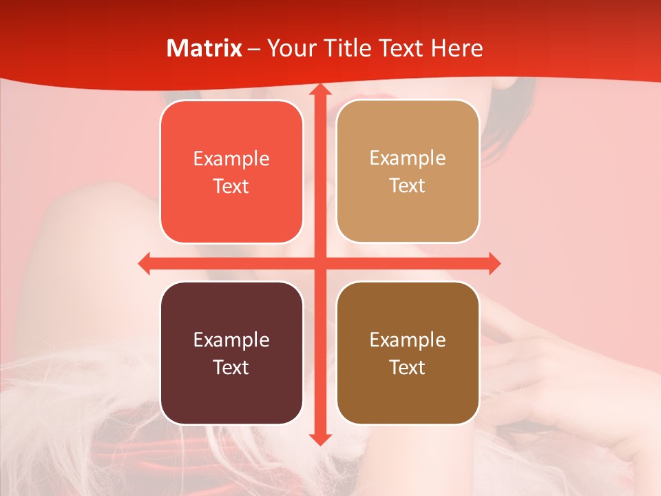 Gift Female Cap PowerPoint Template