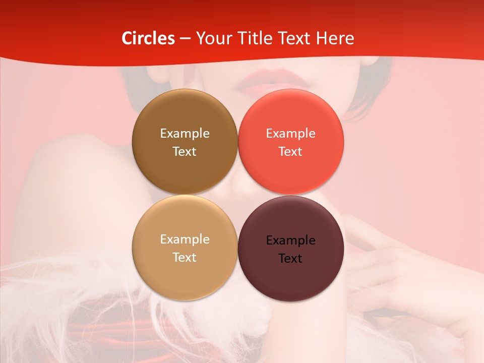 Gift Female Cap PowerPoint Template