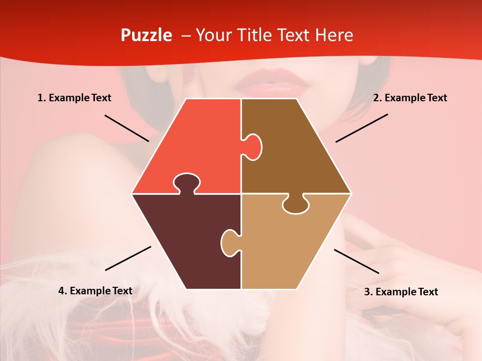 Gift Female Cap PowerPoint Template