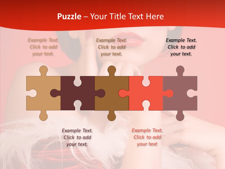 Gift Female Cap PowerPoint Template