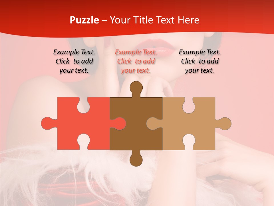 Gift Female Cap PowerPoint Template