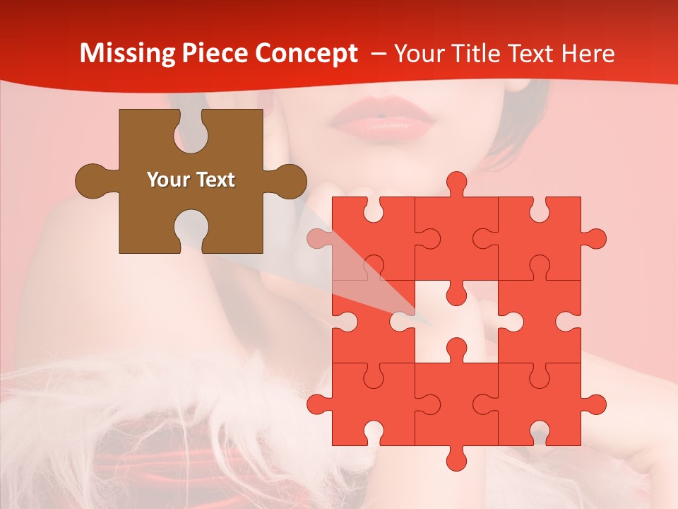 Gift Female Cap PowerPoint Template