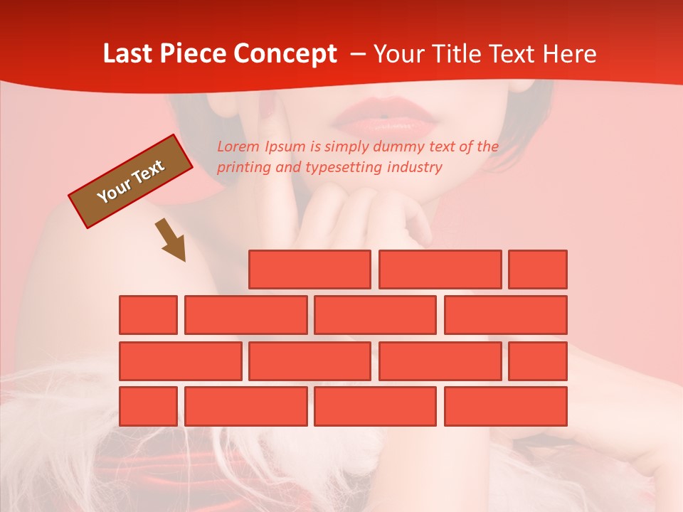 Gift Female Cap PowerPoint Template