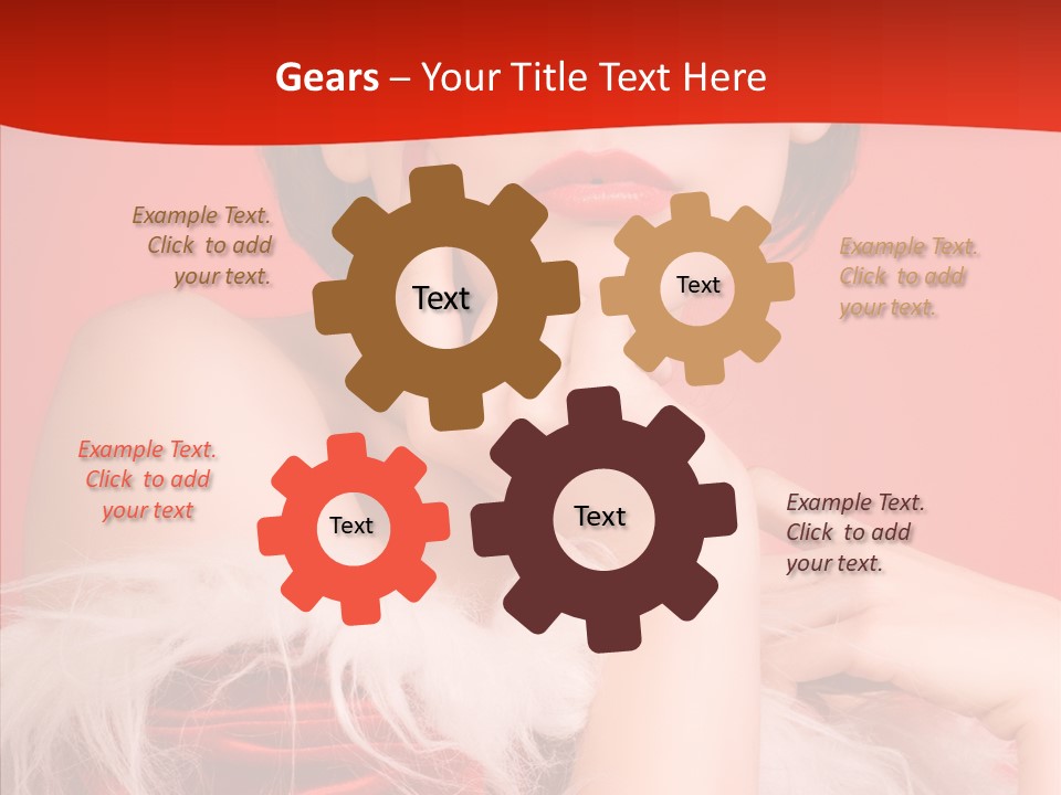 Gift Female Cap PowerPoint Template