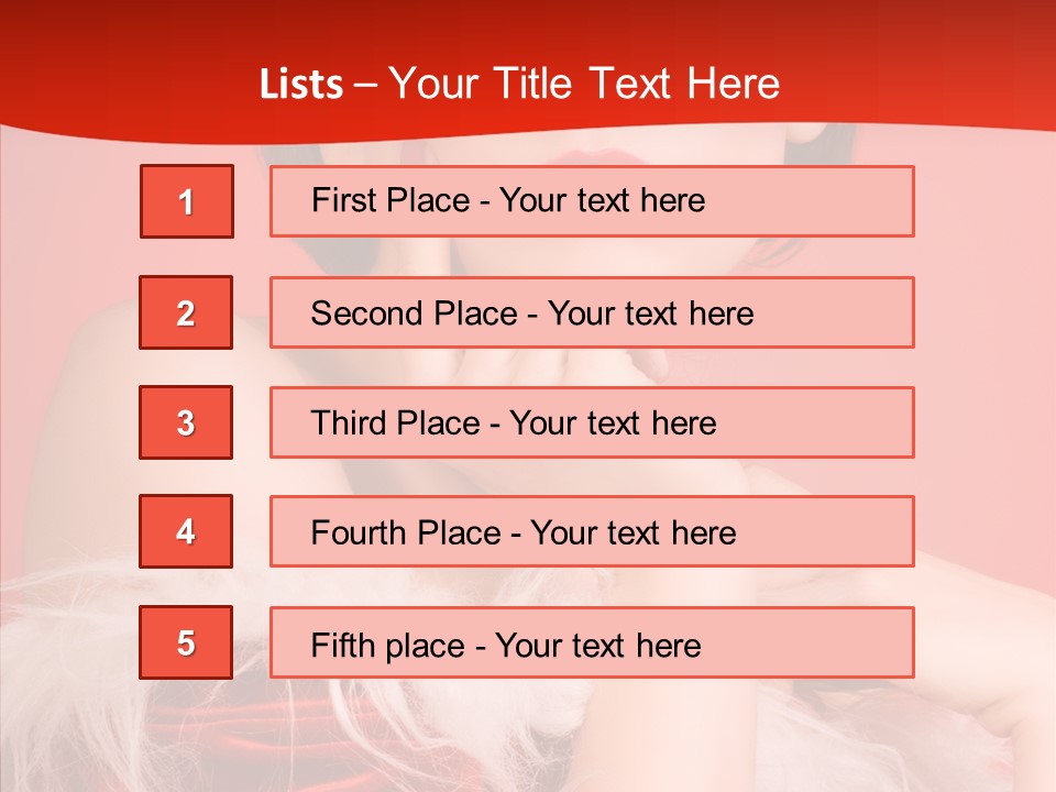 Gift Female Cap PowerPoint Template