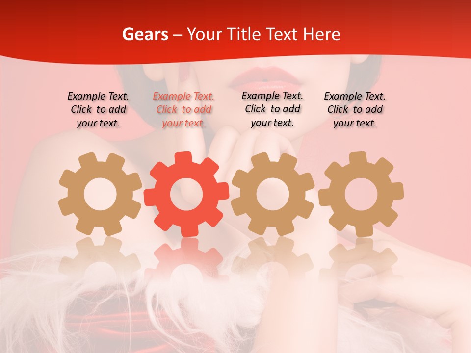 Gift Female Cap PowerPoint Template