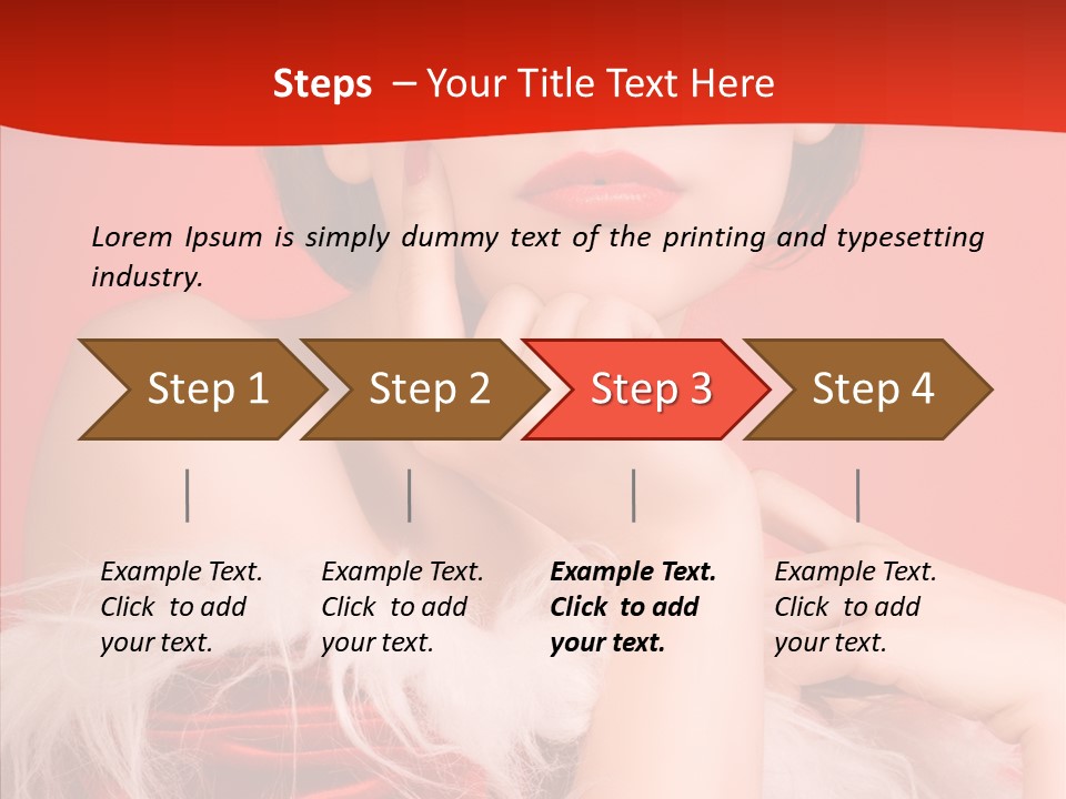 Gift Female Cap PowerPoint Template