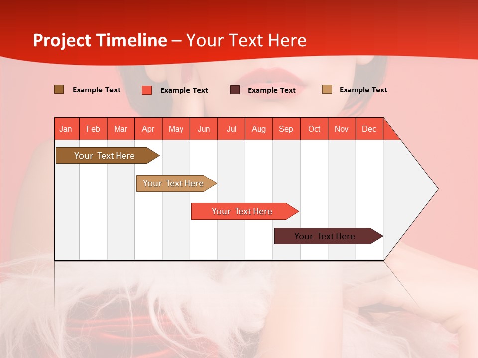 Gift Female Cap PowerPoint Template