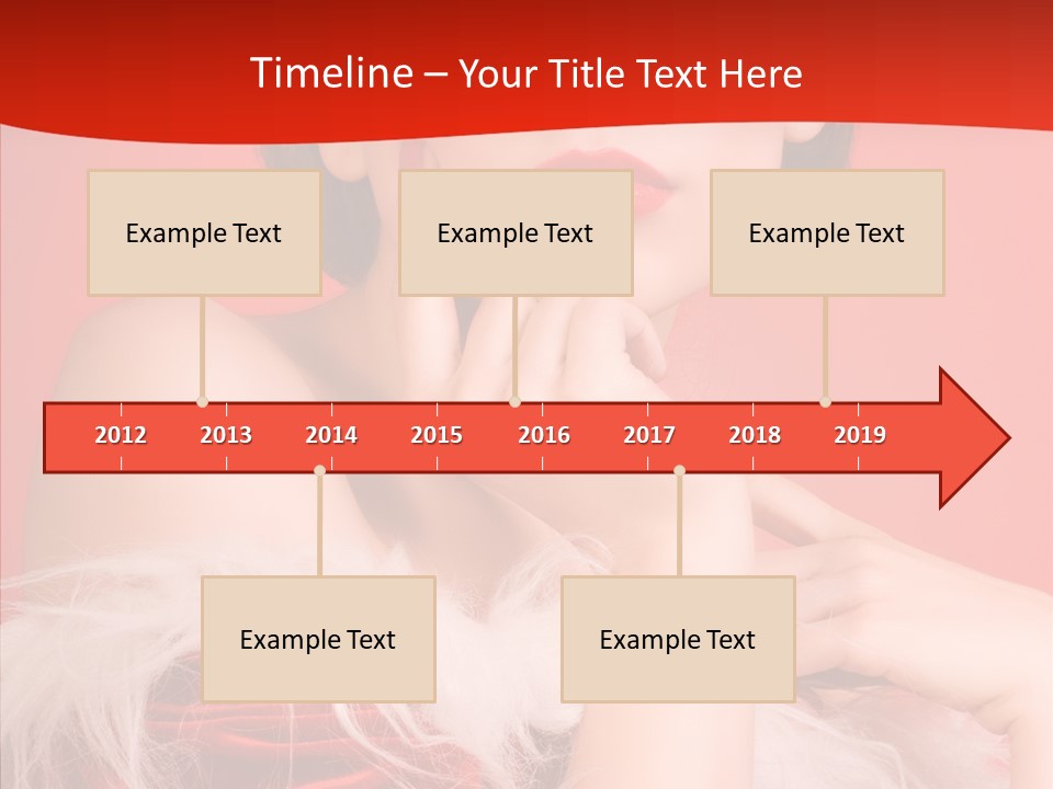 Gift Female Cap PowerPoint Template