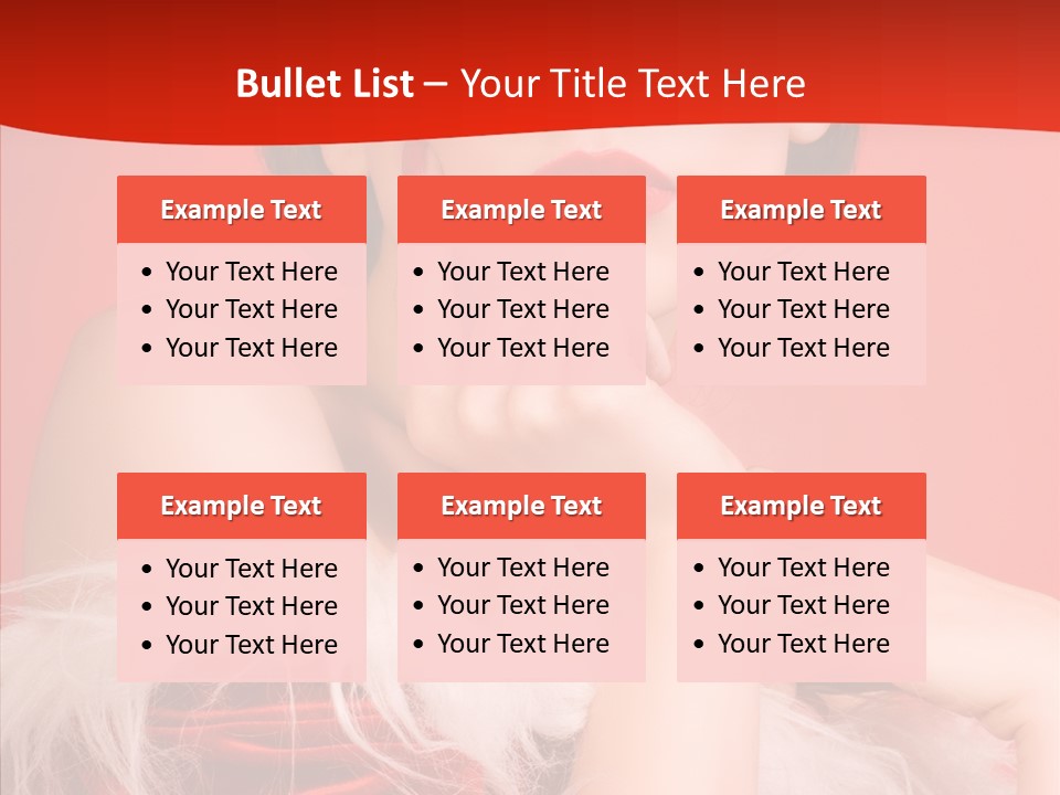 Gift Female Cap PowerPoint Template