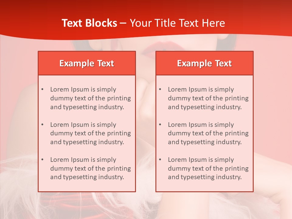 Gift Female Cap PowerPoint Template