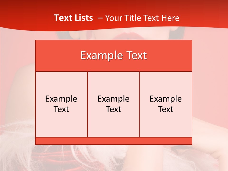 Gift Female Cap PowerPoint Template