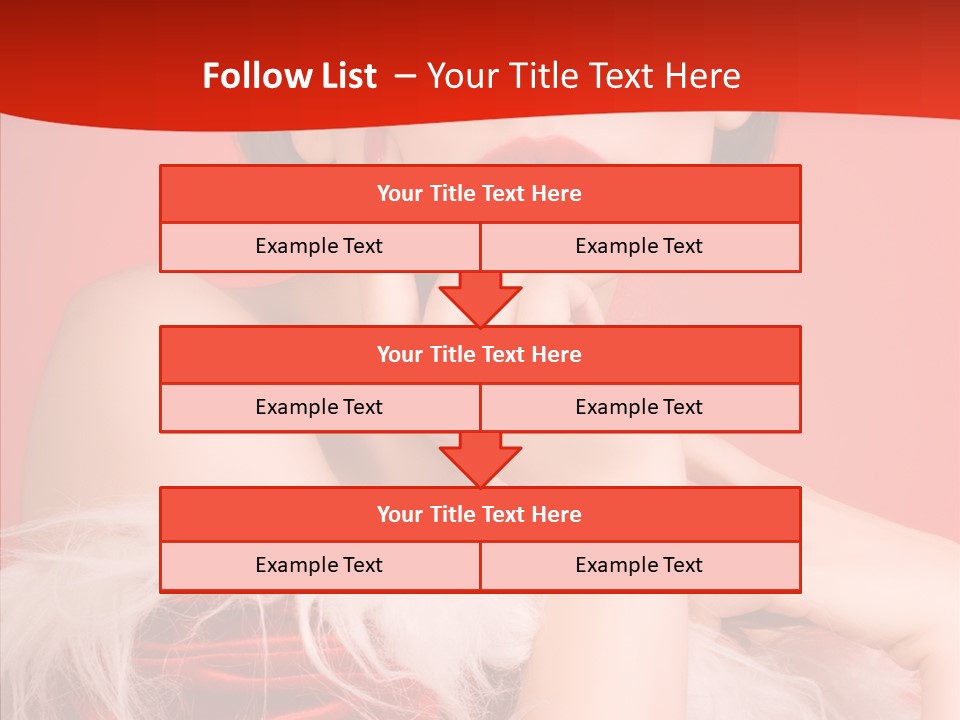 Gift Female Cap PowerPoint Template