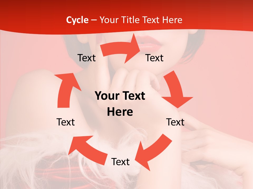 Gift Female Cap PowerPoint Template