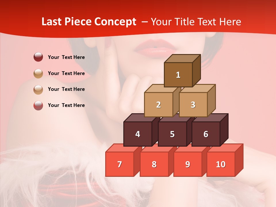 Gift Female Cap PowerPoint Template