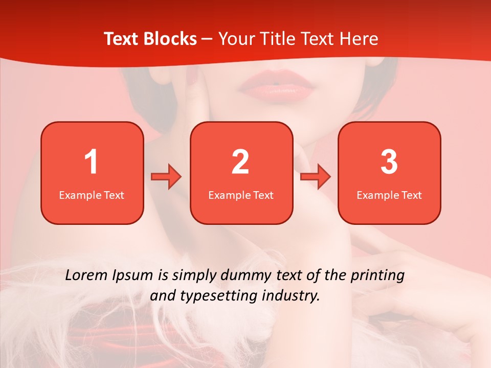 Gift Female Cap PowerPoint Template