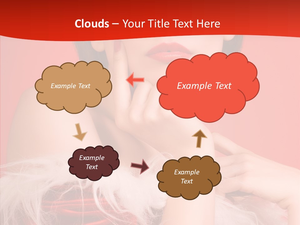 Gift Female Cap PowerPoint Template