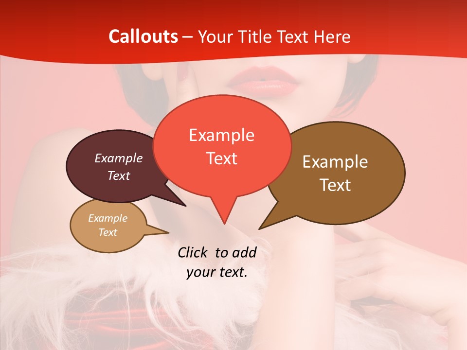 Gift Female Cap PowerPoint Template