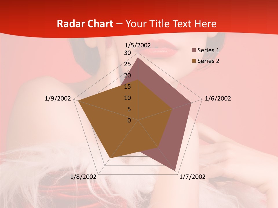 Gift Female Cap PowerPoint Template