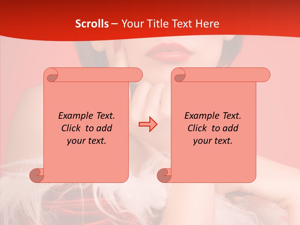 Gift Female Cap PowerPoint Template