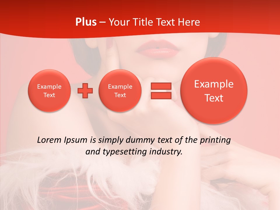 Gift Female Cap PowerPoint Template