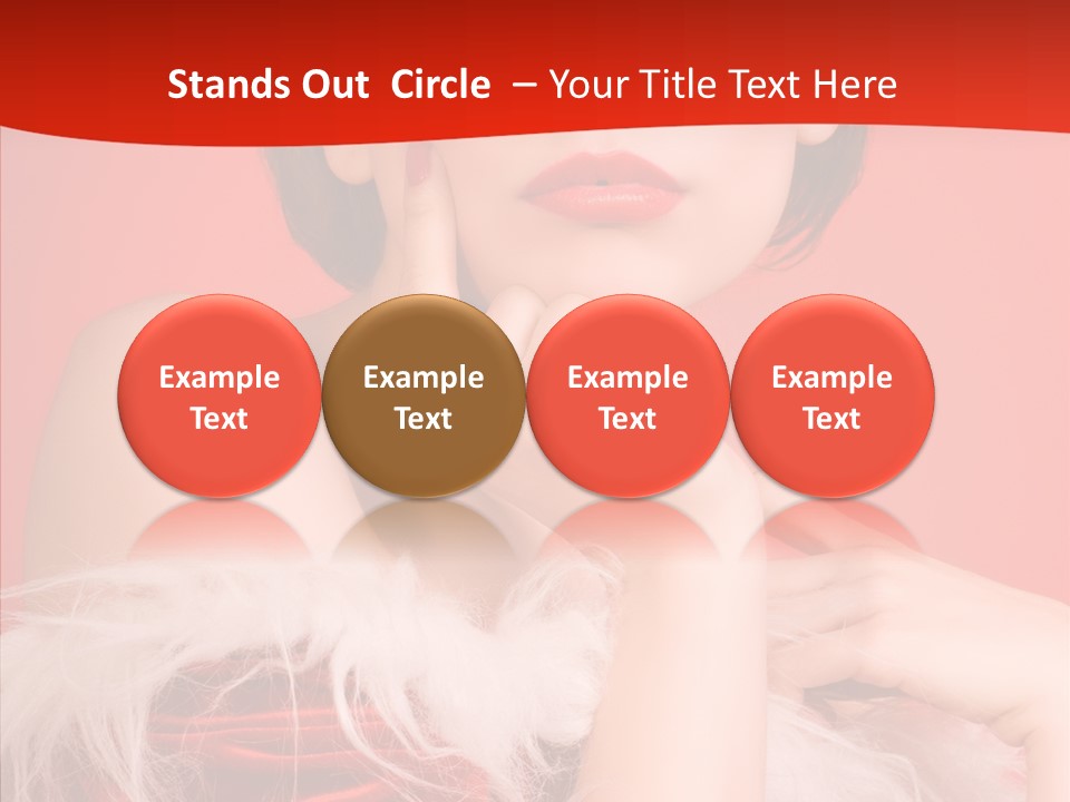 Gift Female Cap PowerPoint Template