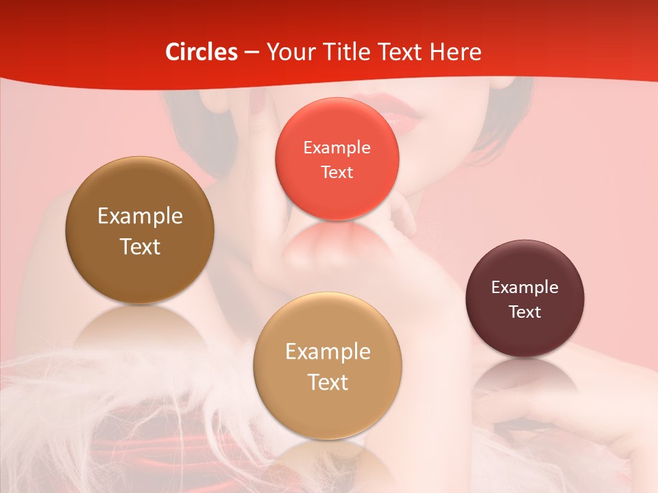 Gift Female Cap PowerPoint Template