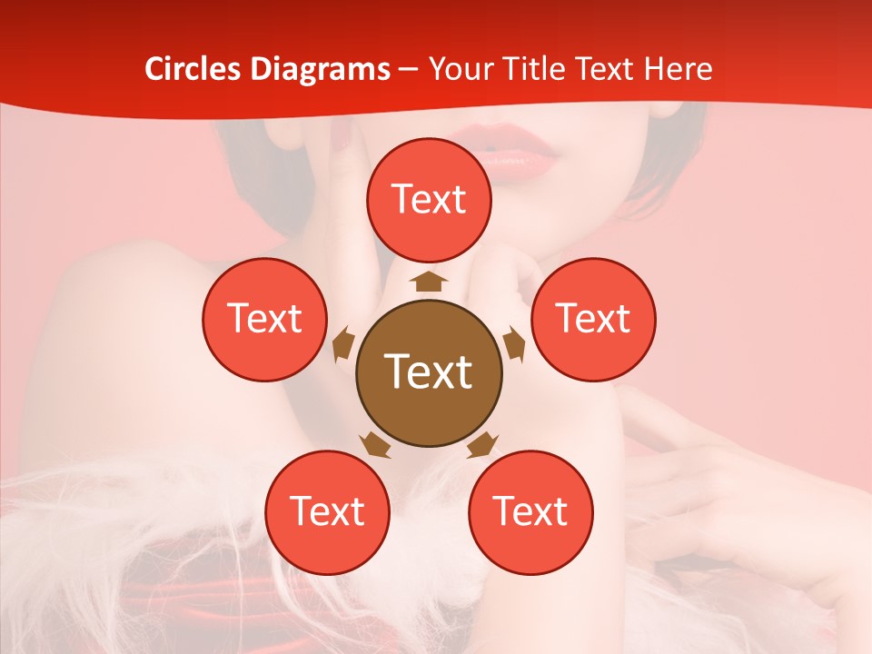 Gift Female Cap PowerPoint Template