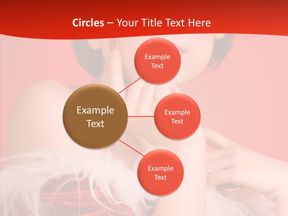 Gift Female Cap PowerPoint Template