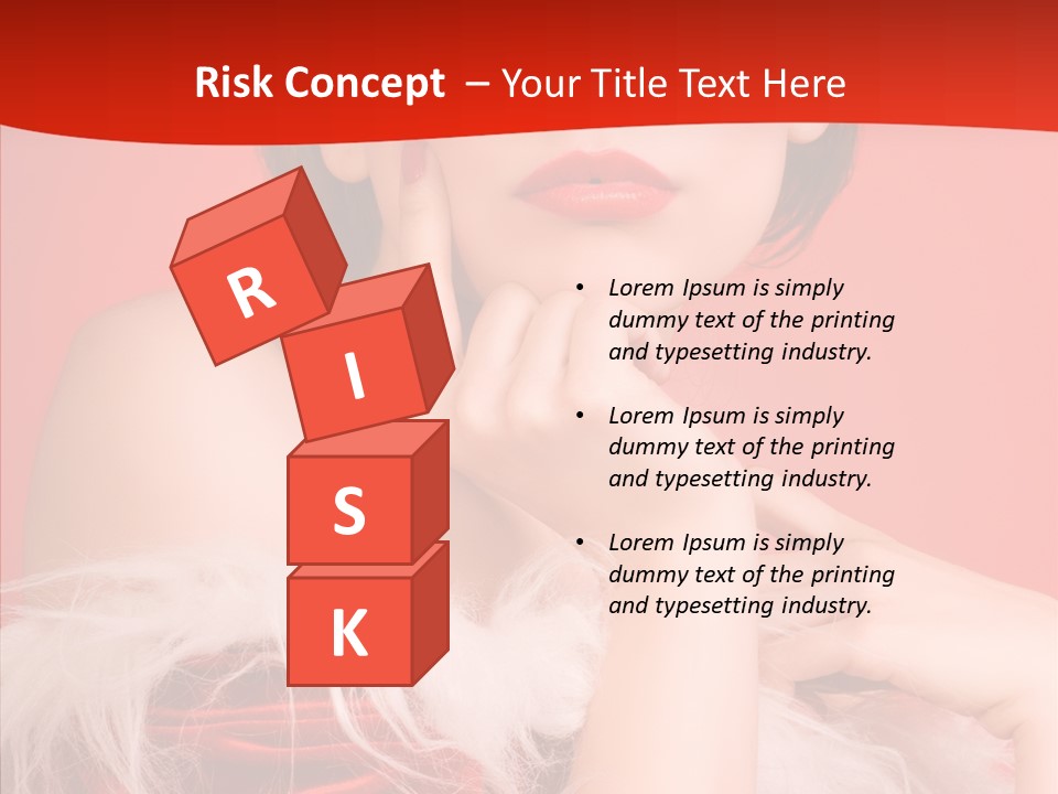 Gift Female Cap PowerPoint Template