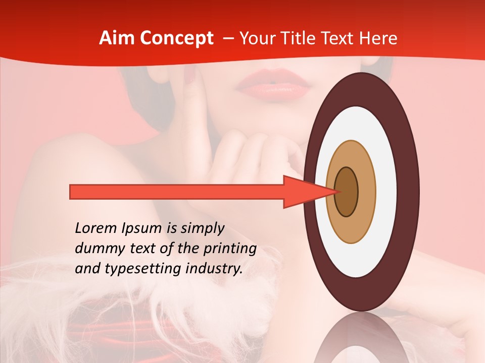 Gift Female Cap PowerPoint Template