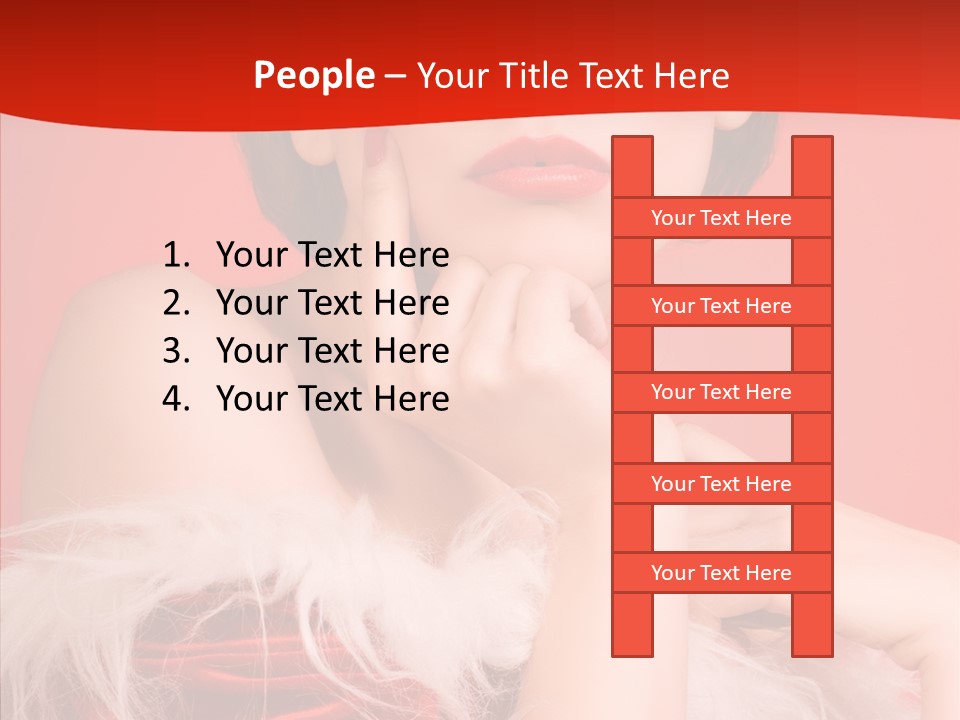 Gift Female Cap PowerPoint Template