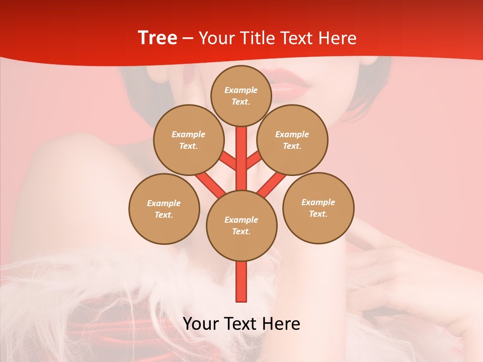 Gift Female Cap PowerPoint Template