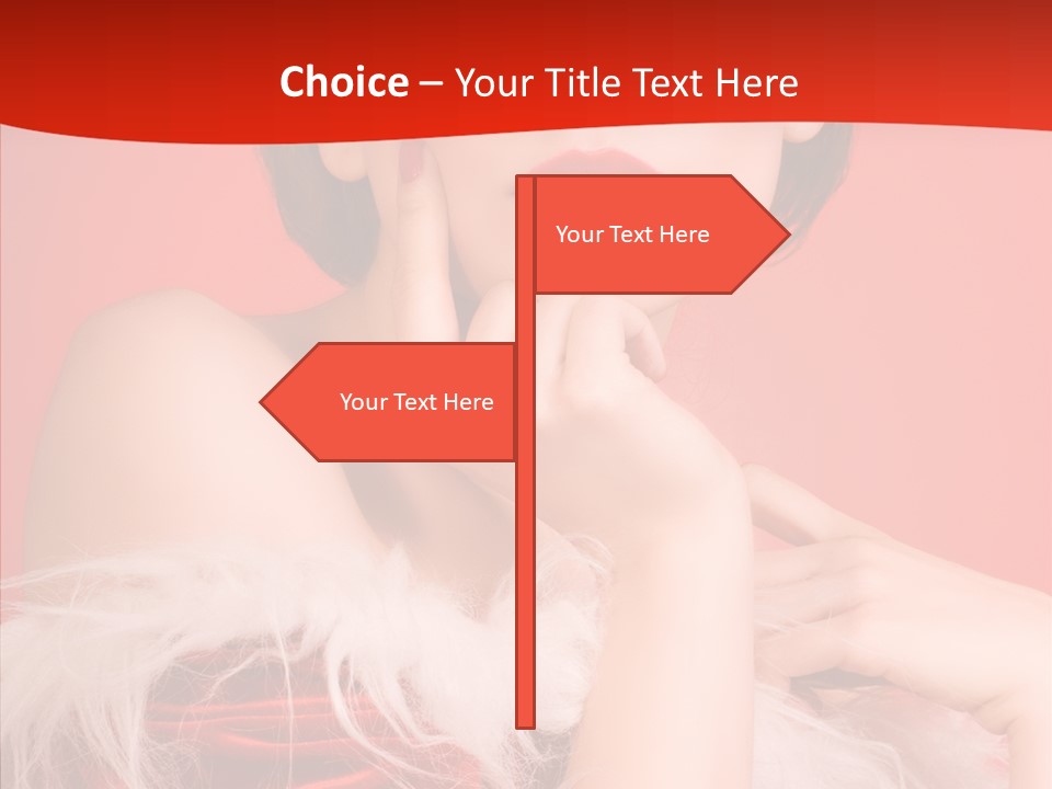 Gift Female Cap PowerPoint Template