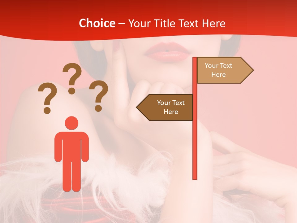 Gift Female Cap PowerPoint Template