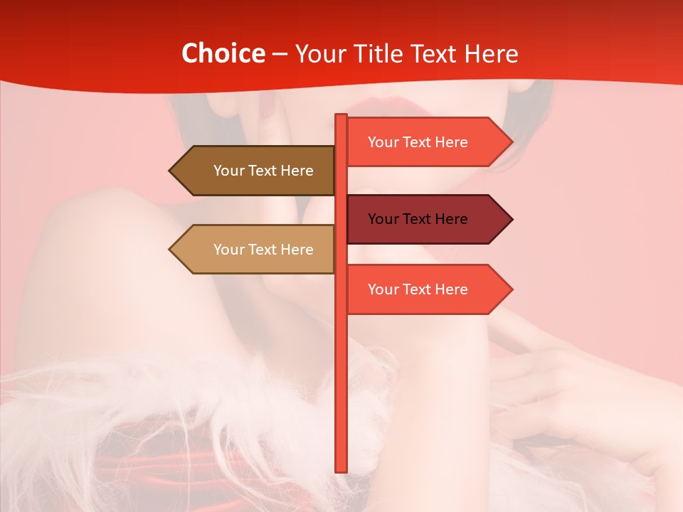 Gift Female Cap PowerPoint Template